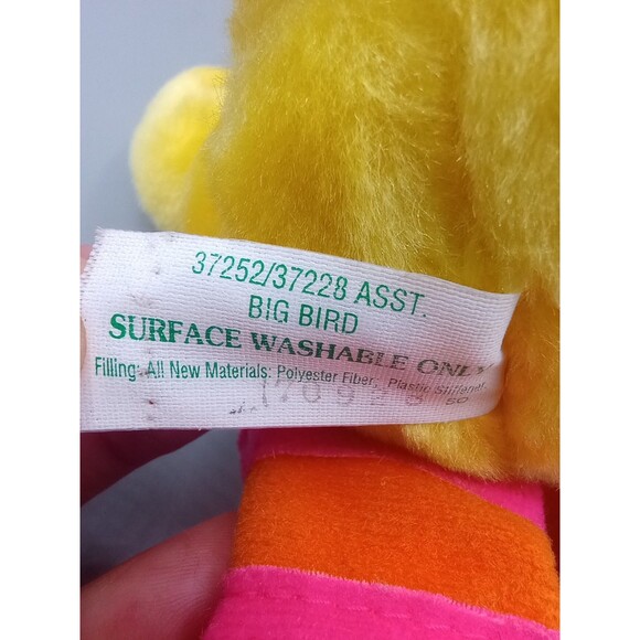 Vintage 1997 TYCO SESAME STREET 10” Tickle Me BIg Bird Laughing Talking Plush!! - Picture 8 of 11